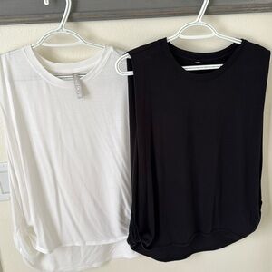 Athleta tank split sides 
White medium 
Black medium (no tag)